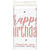 Tischdecke Happy Birthday aus Kunststoff, rosegold, Gre: ca. 1,37 x 2,13 m - Tischdecke