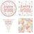 Becher Happy Birthday aus Pappe, rosegold, Gre: ca. 266 ml, 8 Stck - Becher
