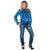 SALE Damen-Bluse blau aus Satin, Gr. 36