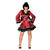 SALE Damen-Kostüm Puffy Kimono, rot, Gr. 34