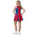 SALE Damen-Kostüm Cheerleader rot-blau Gr. 42 Bild 2