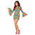SALE Damen-Kostüm Hippie-Kleid Disco, Gr. 46