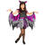 NEU Kinderkostüm Fledermaus Violett-Grau, Kleid mit Tutu, Flügel & Haarreif, Größe 128 - Größe 128