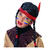 Perücke Kinder Mädchen Indianerin mit Stirnband, sortiert, schwarz