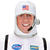 Helm Astronaut, wei, aus Stoff