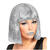 NEU Percke Glitterfolie, silber