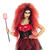 NEU Percke wilde Teufelin, schwarz-rot Bild 2