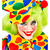 NEU Schminkset Clown, mit 4 Schminkstiften, Make-Up und Pinsel Bild 4