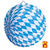 SALE Lampion Bayern Rauten,  25 cm, Bayrische Dekoration, Bayrisches Fest, Blau-Wei