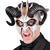 NEU Teufels-Maske Halloween Dmon, schwarz-wei