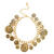 NEU Goldenes Armband mit Mnzen fr orientalische Kostme, Wahrsagerinnen & Co.