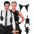 NEU Kostm-Zubehr Pistolen-Holster fr die Schulter, zum Umschnallen, schwarz Bild 2