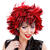 NEU Percke Steamy, schwarz-rot