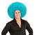 NEU Percke Riesenafro, hellblau Bild 4