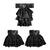 NEU Kostm-Zubehr-Set Spitzen-Jabot und Manschetten, schwarz
