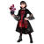 NEU Kinder-Kostm Vampirin, Kleid mit Halskette, schwarz-rot, Gr. 116, fr Kinder von 4-5 Jahren Bild 2