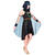NEU Damen-Kostm gypterin / Cleopatra, Kleid mit Umhang, Armstulpen und Stirnband, schwarz, Gr. XS Bild 3
