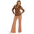 Damen-Kostüm Bluse, braun, Gr. L/XL - Größe L/XL