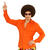 Herren-Kostüm Hemd, orange, Gr. S-M Bild 2