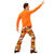 Herren-Kostüm Hemd, orange, Gr. S-M Bild 3