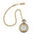 NEU Steampunk Taschenuhr mit Kette, goldfarben