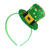 Minizylinder St. Patrick's Day, Haarreif, grün