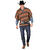 NEU Unisex-Kostm Wild West Poncho, wendbar, Einheitsgre