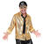 NEU Herren-Kostm Pailletten-Hemd gold, Gr. S-M Bild 2