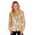 NEU Damen-Kostm Pailletten-Bluse gold, Gr. S-M