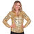 NEU Damen-Kostm Pailletten-Bluse gold, Gr. S-M Bild 2