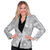 NEU Damen-Kostm Pailletten-Blazer silber, Gr. S Bild 2