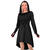 NEU Damen-Kostm Kapuzenkleid, schwarz, mit Schnroptik, Gr. S