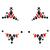 Glitzersteine f�rs Gesicht, Harlekin Bild 3