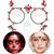 Glitzersteine f�rs Gesicht, Tag der Toten, rot und schwarz Bild 3