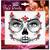 Glitzersteine f�rs Gesicht, Tag der Toten, rot und schwarz