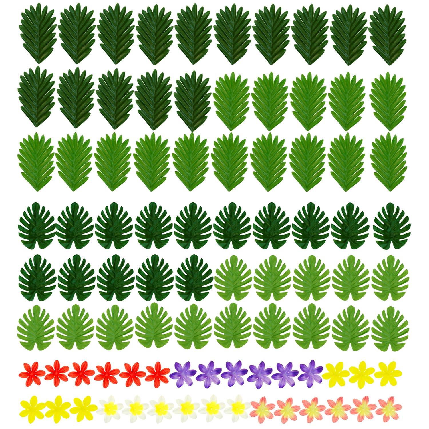 NEU Tischdeko-Set Hawaii, mit 60 Blttern und 30 Blten Bild 2
