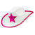 NEU Hut Cowgirl, wei mit pinkem Stern aus Pailletten