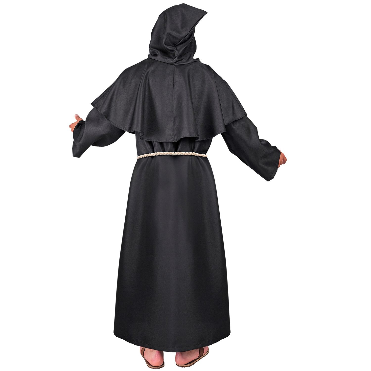 NEU Herren-Kostm Dunkler Mnch, inkl. Robe, Kapuze, Grtel und Kette, Gr. S-M Bild 3