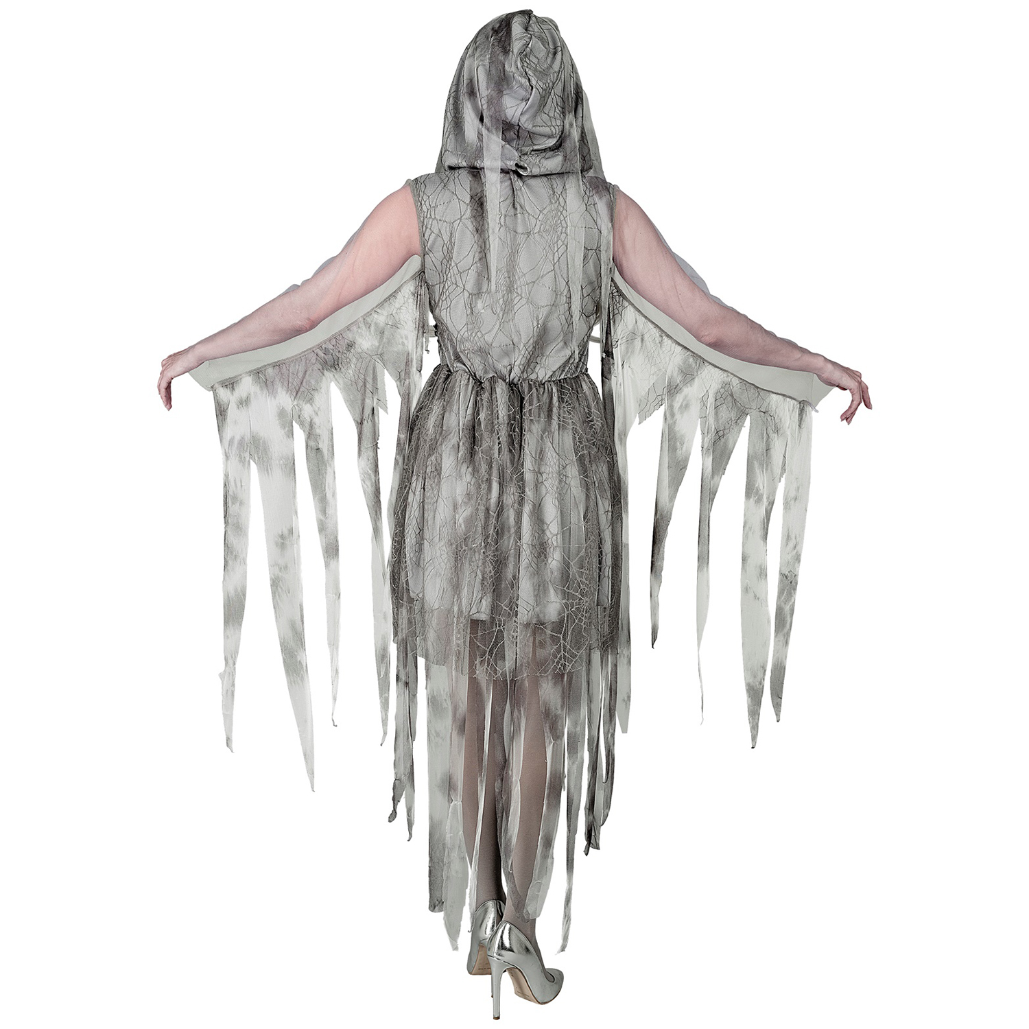 NEU Damen-Kostm Ketten-Geist, Kleid mit Kapuze, inkl. Kette, Gr. XS Bild 3