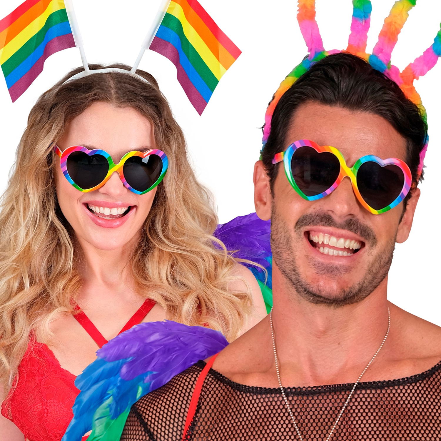 NEU Brille Rainbow Heart Bild 3