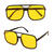 NEU Brille 90er HipHop, gelbe Glser