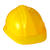 Bauarbeiterhelm für Kinder, Hartplastik, gelb