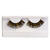 NEU Knstliche Wimpern, 1 Paar mit Wimpernkleber, Schwarz-Gold - Schwarz-Gold
