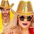 Cowboyhut mit Pailletten, gold Bild 3