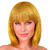 NEU Damen-Percke Glitzer-Bob, gold