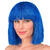 NEU Damen-Percke Glitzer-Bob, blau