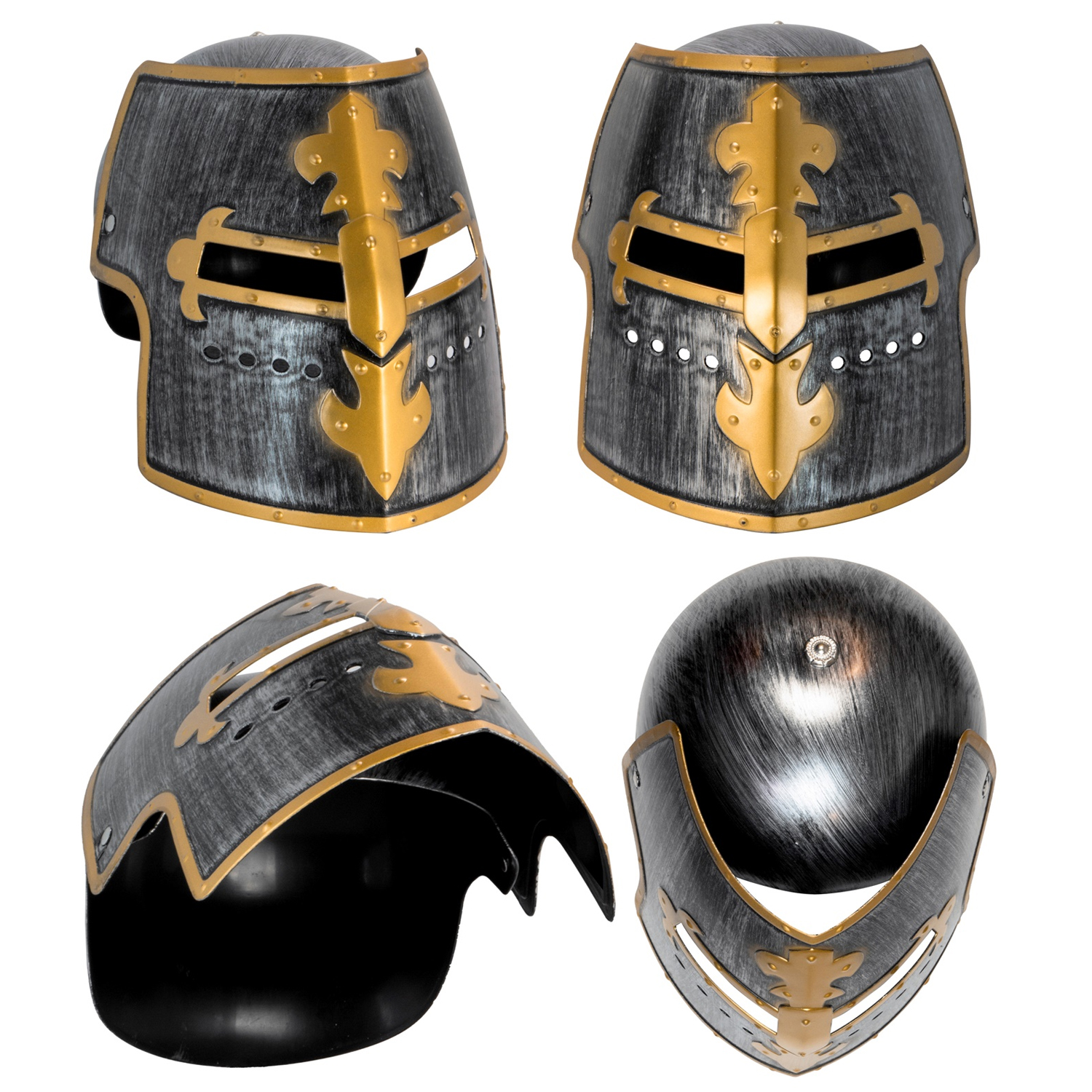 NEU Kinder-Ritter-Helm mit klappbarem Visier Bild 2