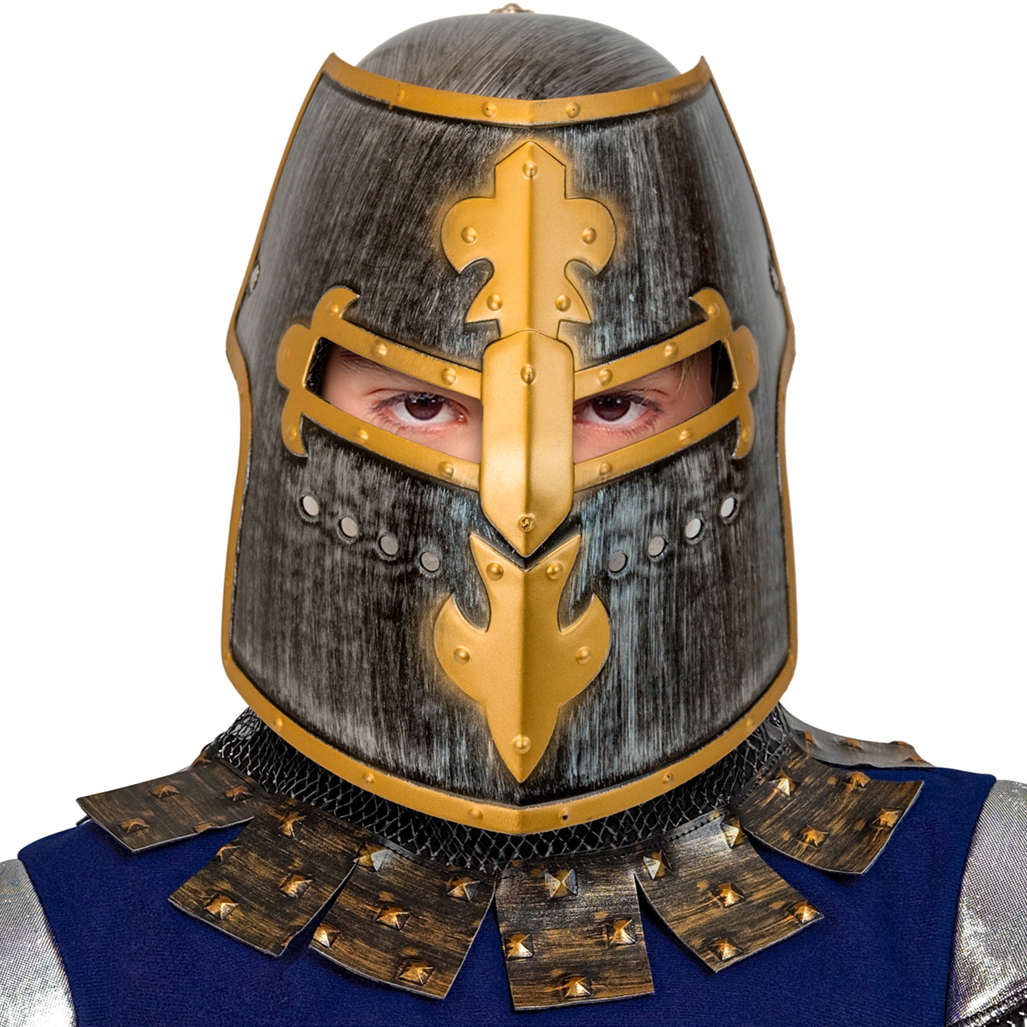 NEU Kinder-Ritter-Helm mit klappbarem Visier Bild 3