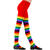 NEU Kinderstrumpfhose Regenbogen Bunt für Clown & Co., 75 DEN, Größe Alter 7-10 Jahre - Größe 7-10 Jahre
