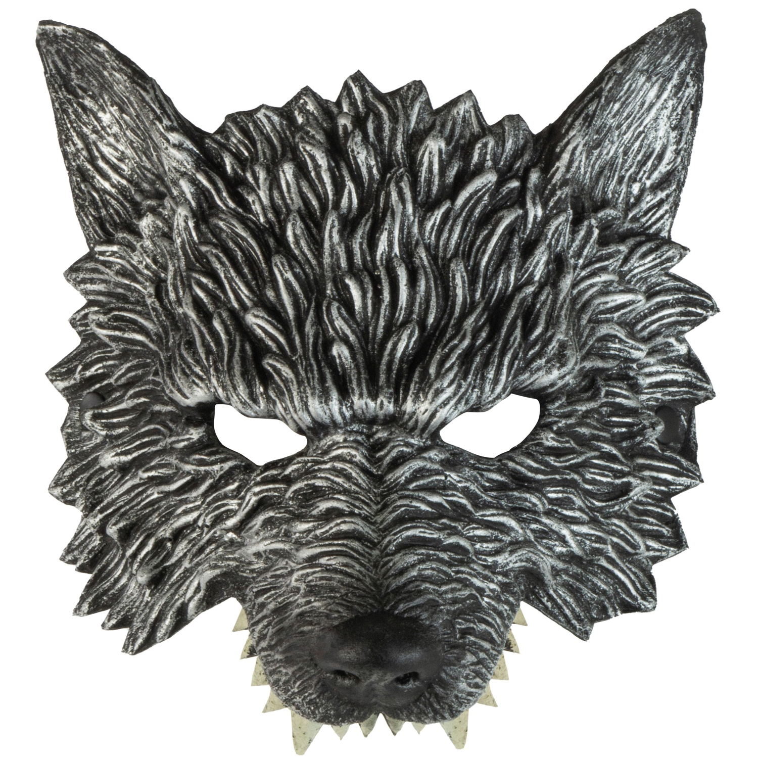 NEU Maske Wolf, kinnlos, mit Gummiband Bild 2